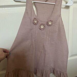 Ivy Jane White and Brown Floral Embellished Blouse